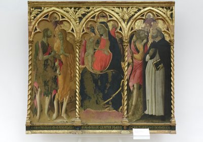 Virgen con el Niño y los santos Juan Bautista, María Magdalena de Bartolomeo di Tommaso da Foligno
