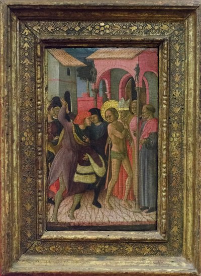 San Francisco se desnuda y renuncia a los bienes de su padre Pietro di Bernardone de Bartolomeo di Tommaso da Foligno