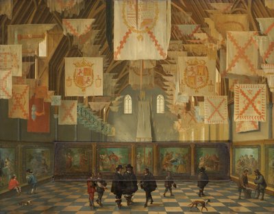 El Ridderzaal del Binnenhof durante la Gran Asamblea de 1651 de Bartolomeus van Bassen
