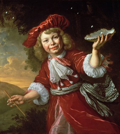 Homo Bulla: Un Niño Soplando Burbujas, c.1665 de Bartolomeus van der Helst