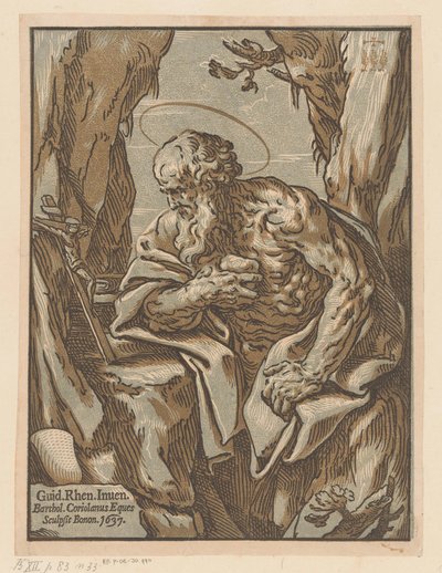 San Jerónimo en el desierto de Bartolommeo Coriolano
