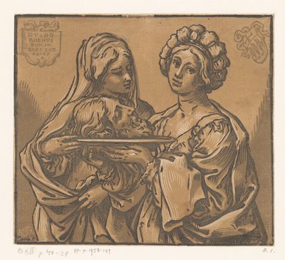 Herodías y Salomé con la cabeza de Juan el Bautista de Bartolommeo Coriolano