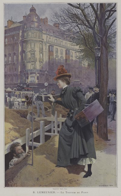 La Chica de los Recados de París de Basile Lemeunier
