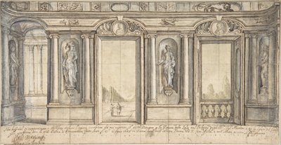 Diseño para una Decoración de Pared Pintada para el Palazzo Massimo all