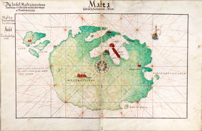 Mapa de Malta de Battista Agnese