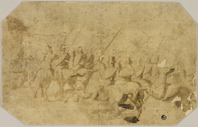 Una compañía de jinetes de Battista Franco