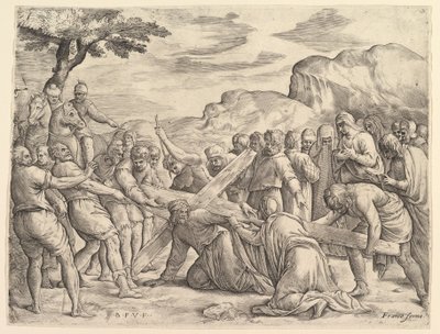 Cristo cargando la cruz de Battista Franco
