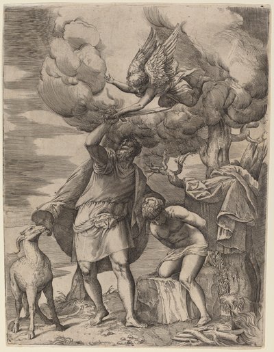 El sacrificio de Abraham de Battista Franco