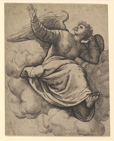 Ángel sentado en una nube, ca. 1560 de Battista Franco Veneziano