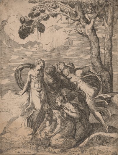 El hallazgo de Moisés de Battista del Moro