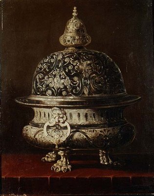Un brasero de plata de Baudouin or Baudrain Yvart
