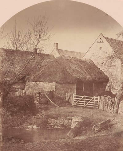 Farm Yard, Prestbury, cerca de Cheltenham,c. 1855 (foto) de Baynham Jr. Jones