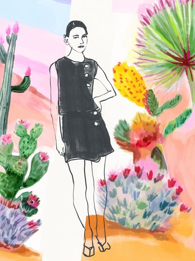 Estilo de moda del desierto de Beate Tubach