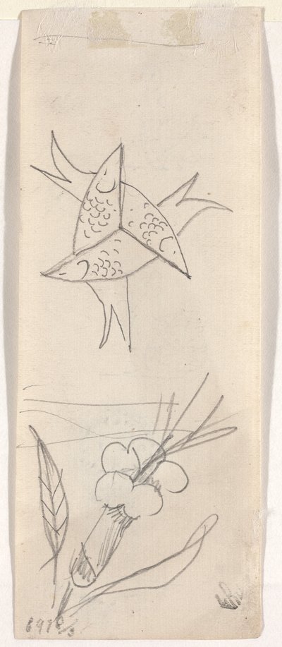 Hoja de Bocetos [verso] de Beatrice Godwin Whistler