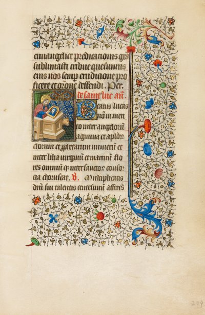 San Lucas pinta una imagen de la Virgen de Bedford Master