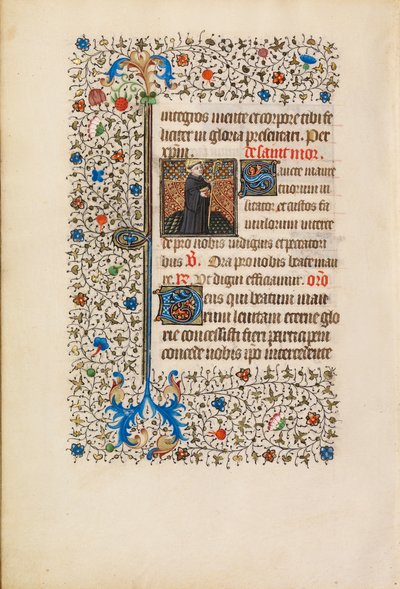 Abad Maurus con un Bastón y un Libro de Bedford Master Workshop