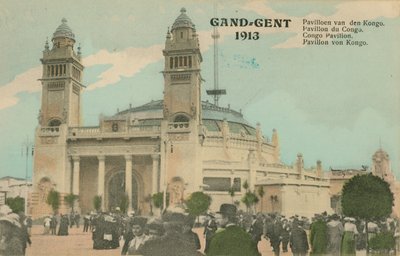Pabellón del Congo; Gante; 1913 de Belgian Photographer