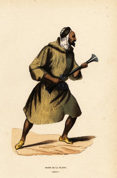 Árabe de las llanuras o Jefe árabe del desierto, Argelia de Belgian School
