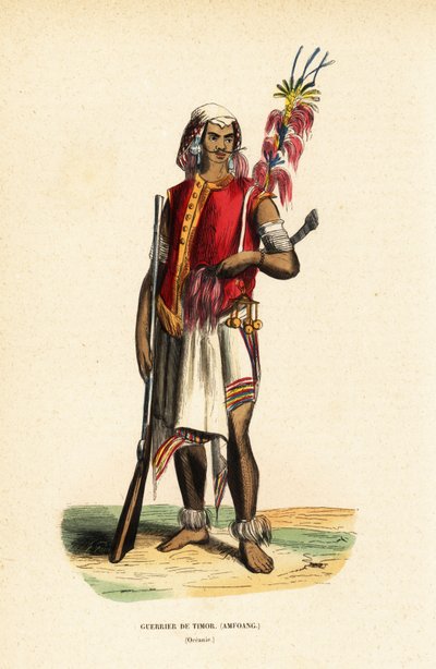Guerrero Atoni de Kupang, Timor Occidental, Indonesia de Belgian School