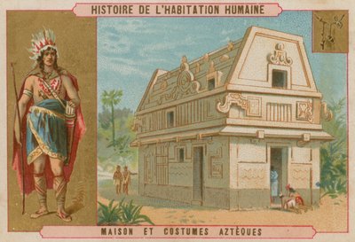 Casa y vestimenta azteca de Belgian School