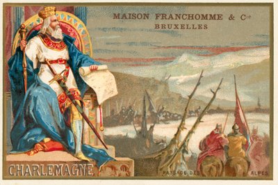 Carlomagno y el cruce de los Alpes de Belgian School