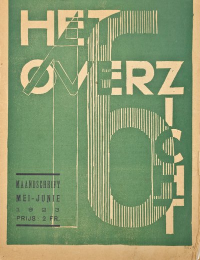 Portada de una edición de 1923 de la revista "Het Overzicht", 1923 de Belgian School