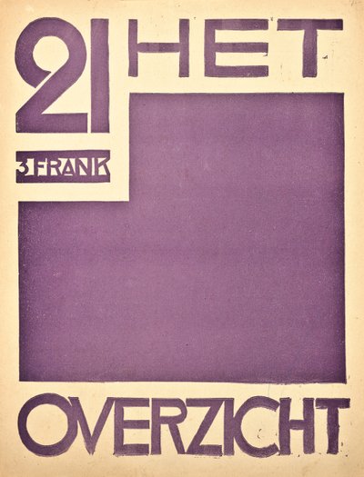 Portada de la revista "Het Overzicht", c. 1922-1925 de Belgian School