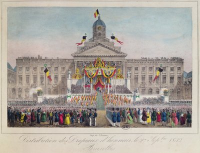 Distribución de Banderas de Honor en Bruselas el 27 de septiembre de 1832, 1832 de Belgian School