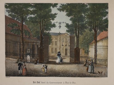 Het Hof, Hotel del Gobierno en Bois-le-Duc, c.1895 (fotochrom) de Belgian School