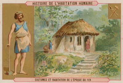 Vestimenta y vivienda de la Edad de Hierro de Belgian School