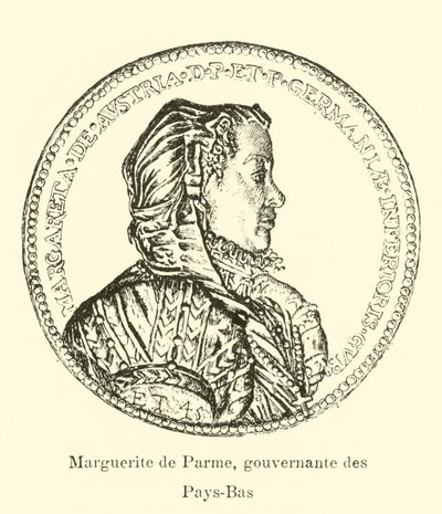 Margarita de Parma, Gobernadora de los Países Bajos Españoles de Belgian School