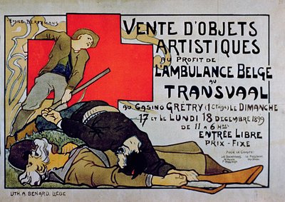 Venta de Objetos de Arte en Ayuda de la Ambulancia Belga en el Transvaal de Belgian School