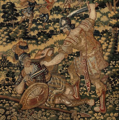 Historia de Ciro II el Grande, c.1590 (tapiz) de Belgian School