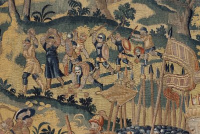 Historia de Ciro II el Grande, c.1590 (tapiz) de Belgian School