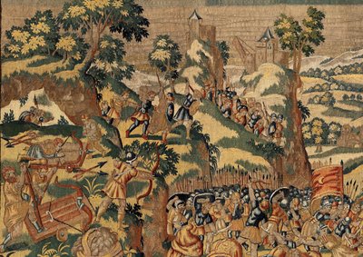Historia de Ciro II el Grande, c.1590 (tapiz) de Belgian School