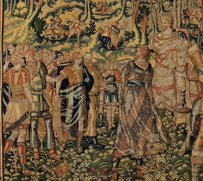 Historia de Ciro II el Grande, c.1590 (tapiz) de Belgian School