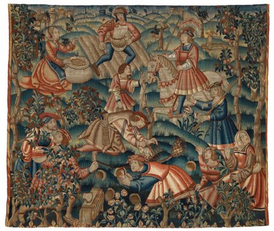 Tapiz, Mes de septiembre, posiblemente de Flandes de Belgian School
