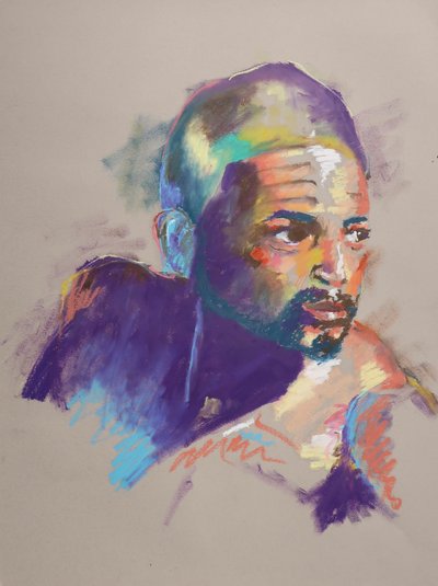 Color Study 11, 2023 (pastel sobre papel) de Ben Benet