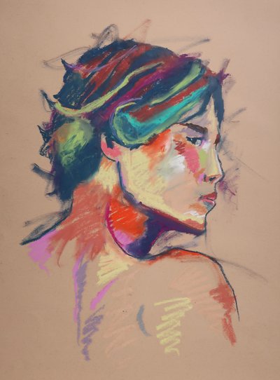 Estudio de color 13, 2023 (pastel sobre papel) de Ben Benet