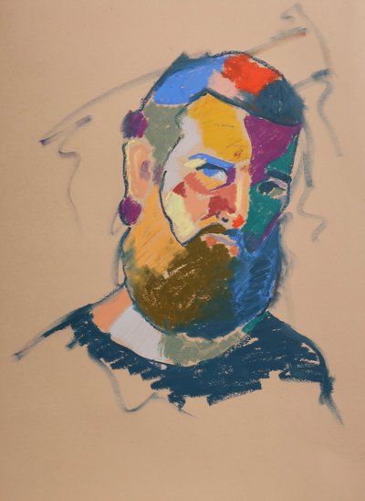Estudio de color 16, 2023 (pastel sobre papel) de Ben Benet