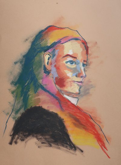 Color Study 4, 2023 (pastel sobre papel) de Ben Benet