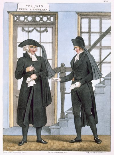 Funcionarios funerarios de Ámsterdam, ilustración de 
