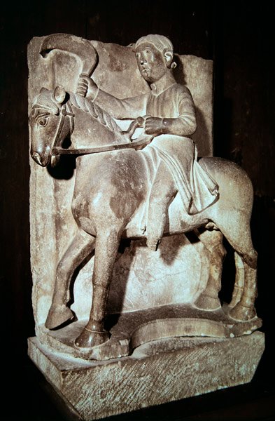 Campesino a caballo de Benedetto Antelami