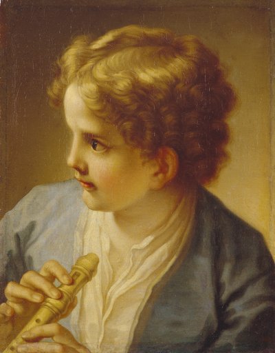 Niño con una Flauta, ca 1720 de Benedetto Luti