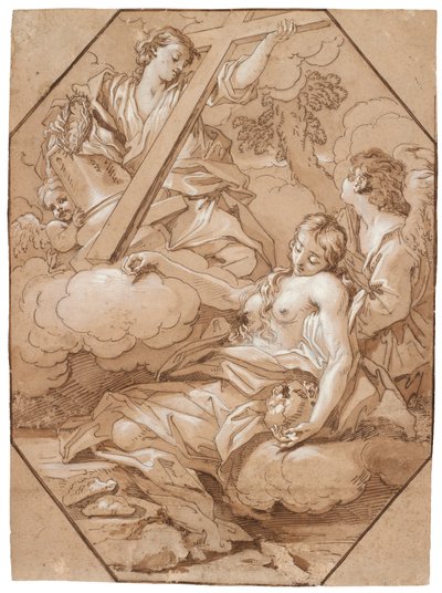 El Éxtasis de Santa María Magdalena, c.1715-19 de Benedetto Luti