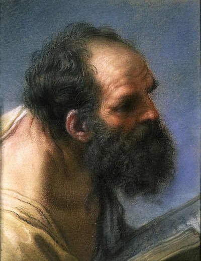 La Cabeza de un Apóstol de Benedetto Luti