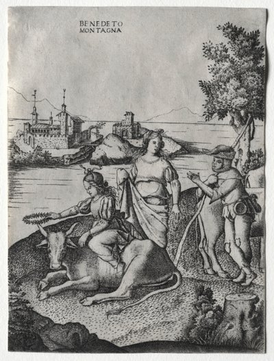 El rapto de Europa, c. 1515-1520 de Benedetto Montagna