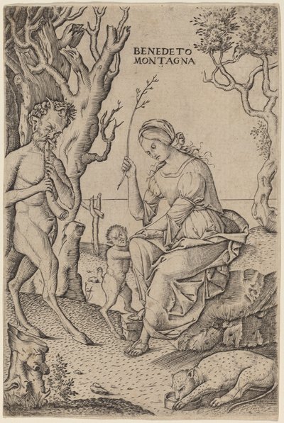 Familia de sátiros de Benedetto Montagna
