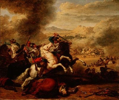 Caballeros en combate de Benigne Gagnereaux
