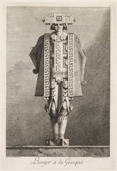 Mascarada griega: pastor griego (lámina 5) de Benigno Bossi